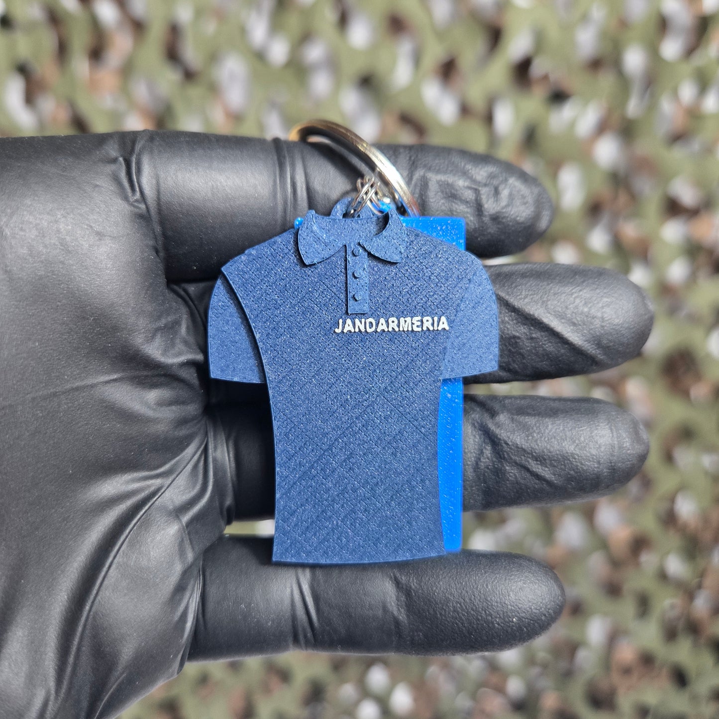 Breloc Personalizat MiniGrad + Tricou Jandarmerie Bleumarin