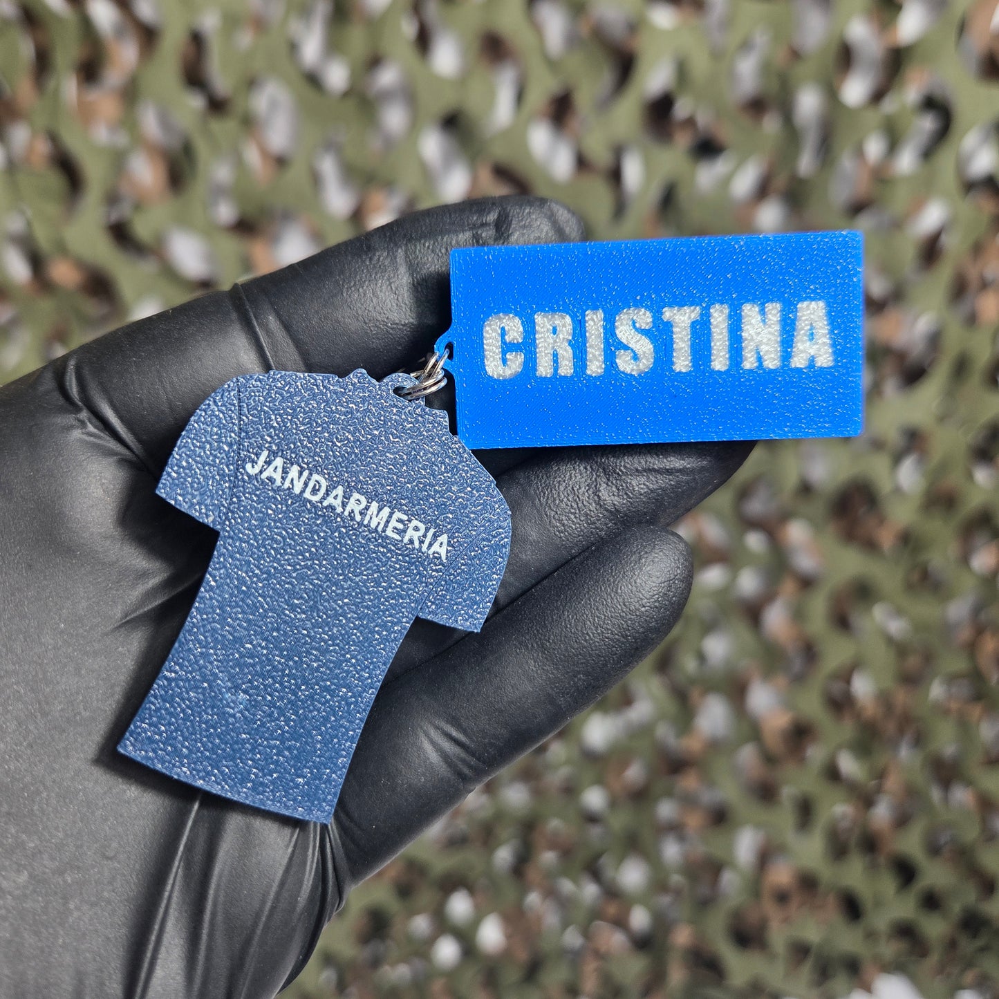 Breloc Personalizat MiniGrad + Tricou Jandarmerie Bleumarin
