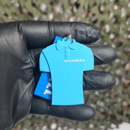 Breloc Personalizat MiniGrad + Tricou Jandarmerie Bleu