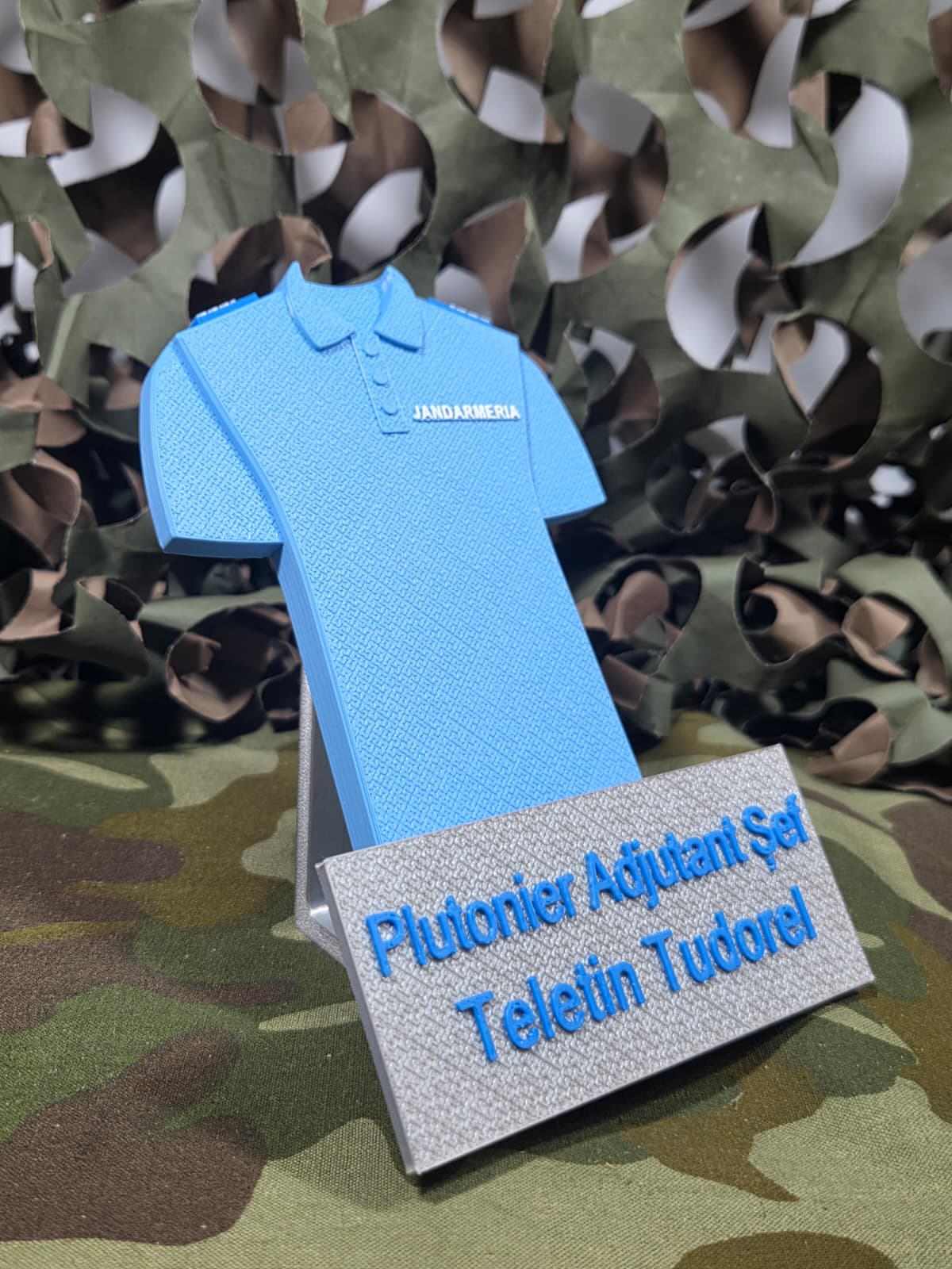 Set Cadou Personalizat - Plachetă Tricou Jandarmerie