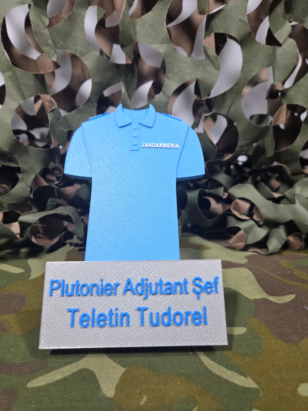 Set Cadou Personalizat - Plachetă Tricou Jandarmerie