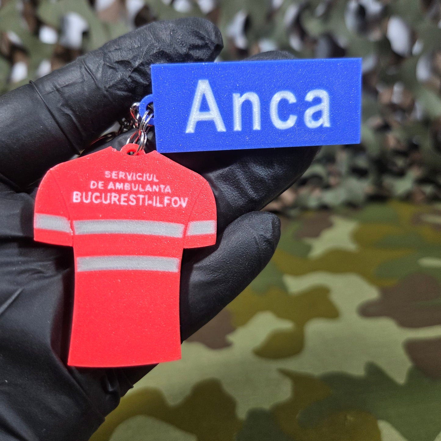 Breloc Personalizat Nominal + Tricou Serviciul de Ambulanță