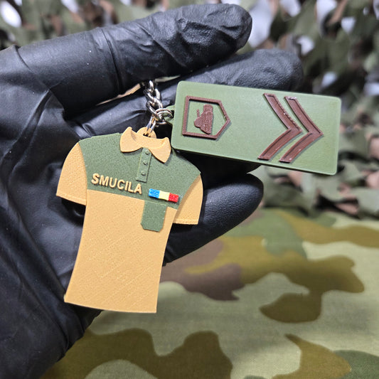 Breloc Personalizat MiniGrad + Tricou Armată