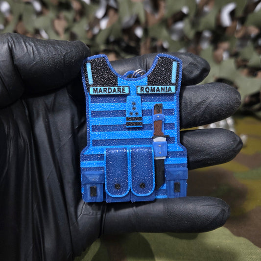 Breloc Personalizat Vestă Tactică Cu Accesorii Forțele Navale